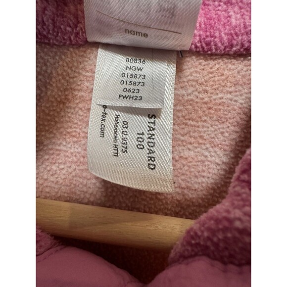 Hanna Andersson Heathered Polar Fleece Pullover Girls 140 cm Size 10 Pink Mauve - Picture 3 of 8